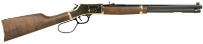 Henry H006GCL Side Gate  45 Colt (LC) 10+1 20″ Blued Octagon Barrel, Polished Brass Rec, American Walnut Stock, Adj. Sight, Large Loop Lever
