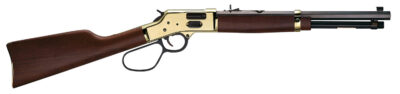 Henry H006GCR Side Gate Carbine 45 Colt (LC) 7+1 16.50″ Blued Octagon Barrel, Polished Brass Rec, American Walnut Stock, Adj. Sight, Large Loop Lever