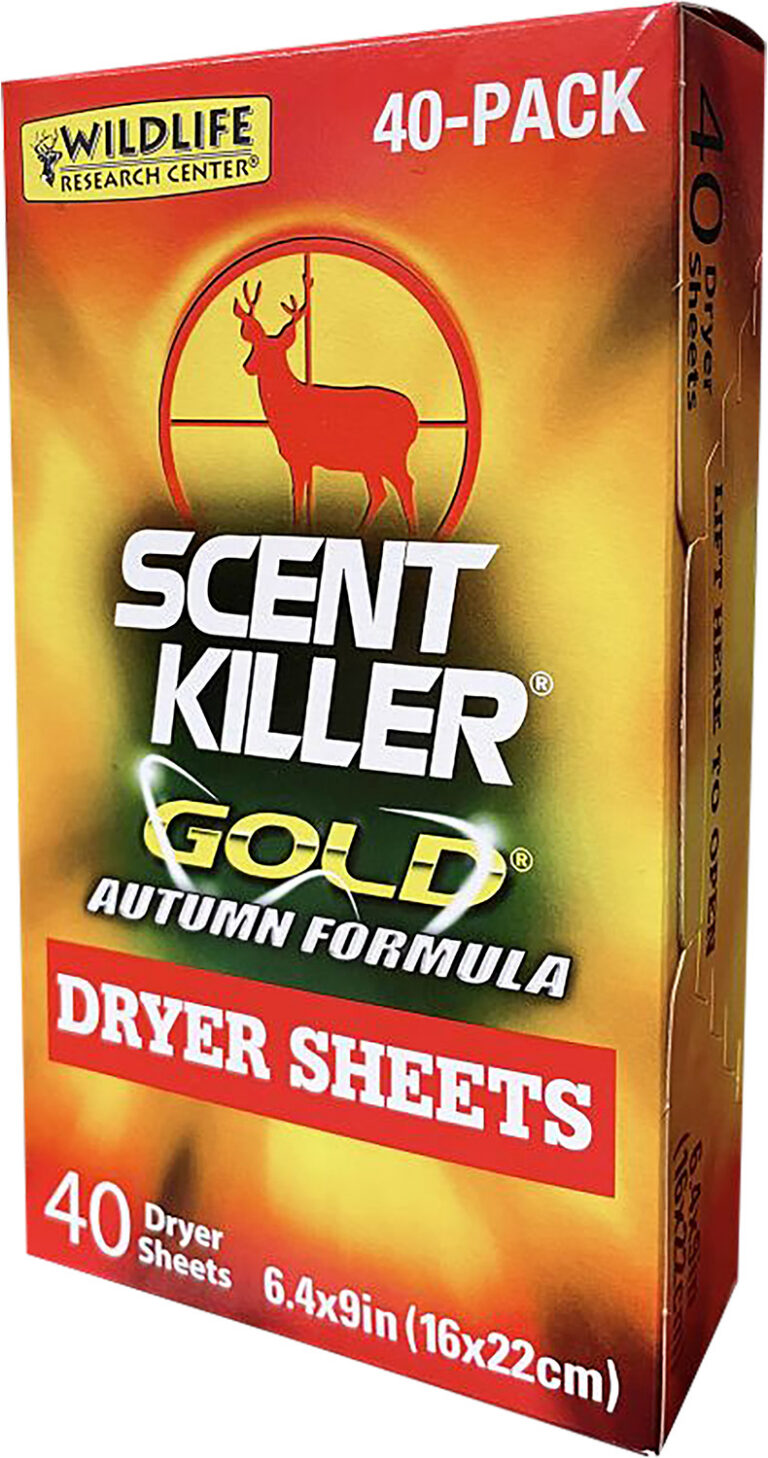 Wildlife Research 1283 Scent Killer Gold Autumn Dryer Sheets Odor Eliminator 40 Pack