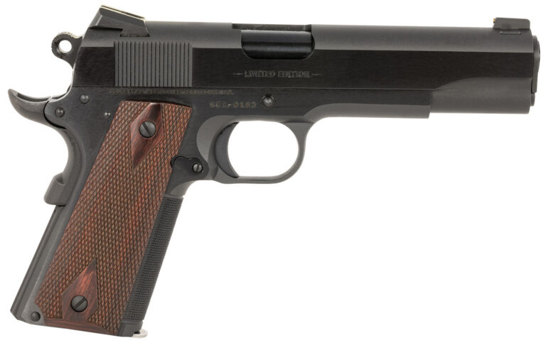 Colt Manufacturing O1911SE-A1 Government Limited Edition 45 ACP 7+1 5" Blued National Match Barrel, Blued Steel Serrated Slide, Blued Carbon Steel Frame with Beavertail, Rosewood Checkered Grip, Ambidextrous