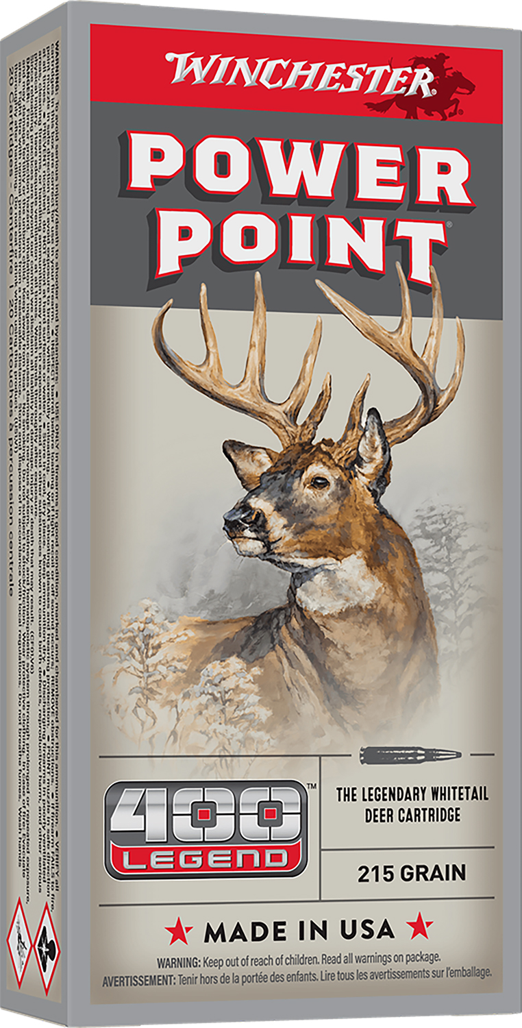 POWER POINT 400 LEGEND RIFLE AMMO 400 LEGEND 215GR POINTED SOFT POINT 20/BOX