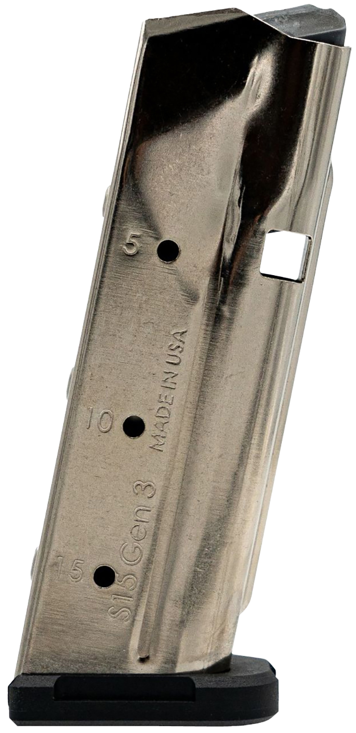 SHIELD MAG S15 GLOCK G48 G43X 9MM NICKEL 15RD