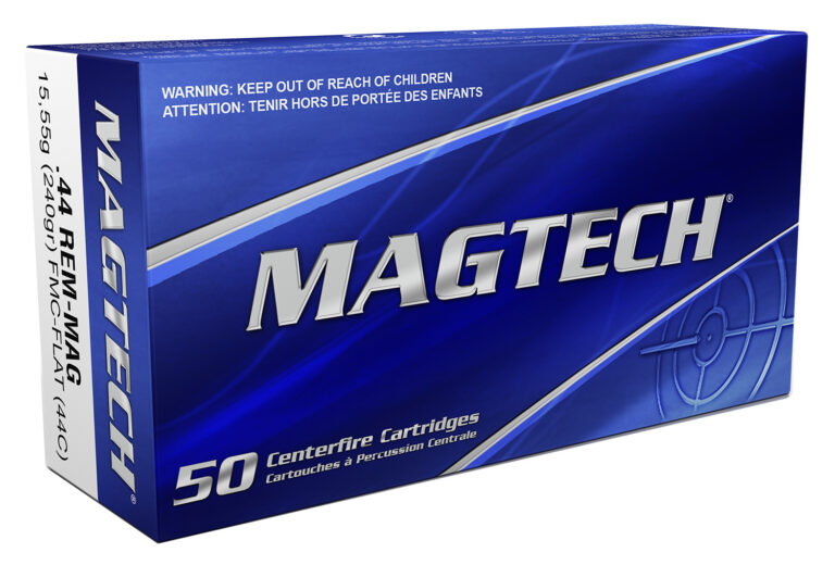 Magtech 44C Range/Training 44RemMag 240gr Full Metal Jacket Flat Nose 50 Per Box/20 Case
