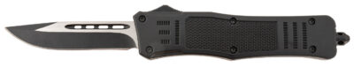 Steel River Knives T618BDP Spartan  Medium 3.25″ Drop Point Plain Black/Silver 440C SS Blade/ 4.50″ Black Aluminum Zinc Alloy Handle