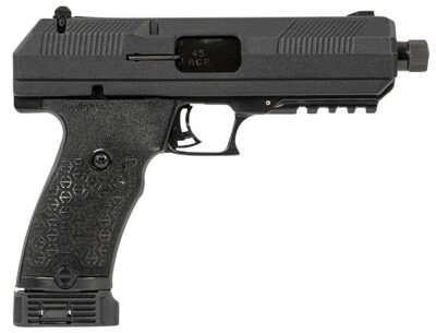 Hi-Point JHP45G2 JHP Gen2 45 ACP 9+1 4.50″ Black Steel Threaded Barrel, Black Powder Coated Serrated Steel Slide, Black Polymer Frame w/Picatinny Rail, Black Polymer Grip