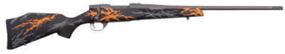 Weatherby VYH65CMR2B Vanguard Compact Hunter 6.5 Creedmoor 4+1 20″, Tungsten Gray Barrel/Rec, Black w/Gray & Orange Sponge Accents Monte Carlo Stock, Accubrake Muzzle Brake