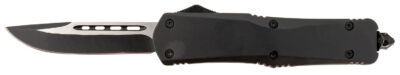 Steel River Knives T624BDP Spartan  3.75″ Drop Point Black/Silver 440C SS Blade 5.5″ Black Aluminum Zinc Alloy Handle