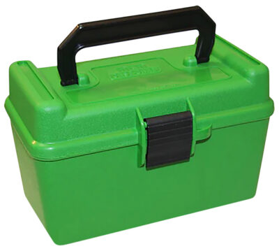HANDLE CARRY RIFLE AMMO BOXES HANDLE CARRY RIFLE AMMO BOX 26 NOSLER-338 LAPUA 50 RD GREEN