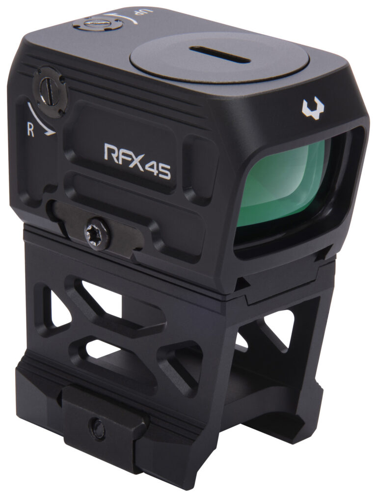 Viridian 9810052 RFX45 Pro Black Anodized 1 x 24 mm x 15.5 mm 5 MOA Green Dot ACRO/RMR/Glock MOS/Picatinny Mounts