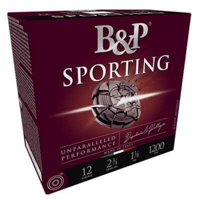 B&P 12B1SCL8 Sporting Clay  12Gauge 2.75″ 1oz 8Shot 25 Per Box/10 Case