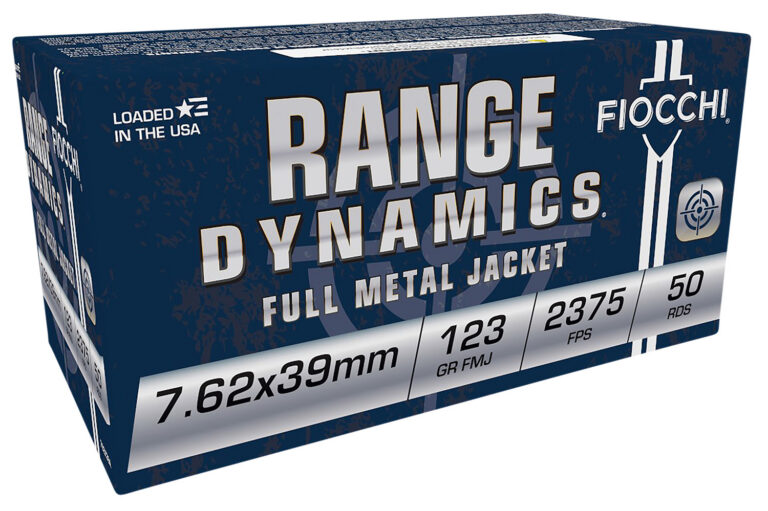 Fiocchi 762X39A Range Dynamics 7.62x39mm 123gr Full Metal Jacket 50 Per Box/10 Case