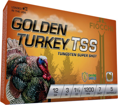 Fiocchi 123TSS7 Golden Turkey TSS 12Gauge 3″ 1 5/8oz 7Shot 5 Per Box/10 Case