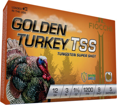 Fiocchi 123TSS9 Golden Turkey TSS 12Gauge 3″ 1 5/8oz 9Shot 5 Per Box/10 Case