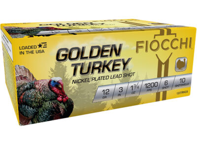 Fiocchi 123TRKC6 Golden Turkey  12Gauge 3″ 1 3/4oz 6Shot 10 Per Box/10 Case