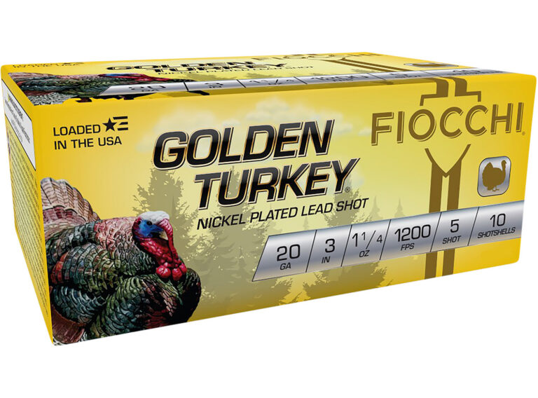 Fiocchi Golden Turkey Shotgun Ammo 20 ga. 3 in. 1 1/4 oz. 5 Shot 10 rd.