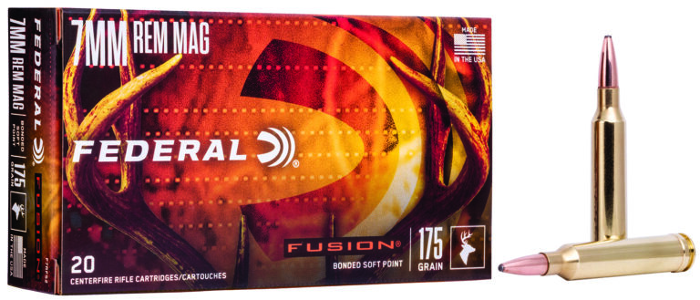 Federal F7RFS2 Fusion 7mmRem 175gr Bonded Soft Point 20 Per Box/10 Case