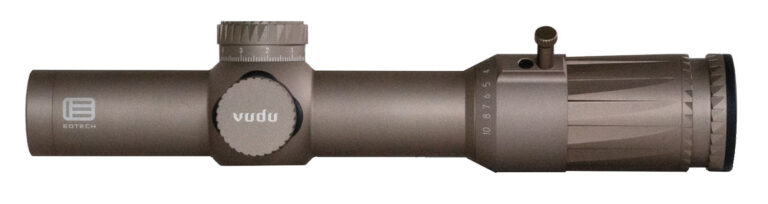 VUDU 1-10X28MM FFP ILLUMINATED RIFLE SCOPE VUDU 1-10X28MM FFP ILLUMINATED SR5 MRAD RETICLE TAN