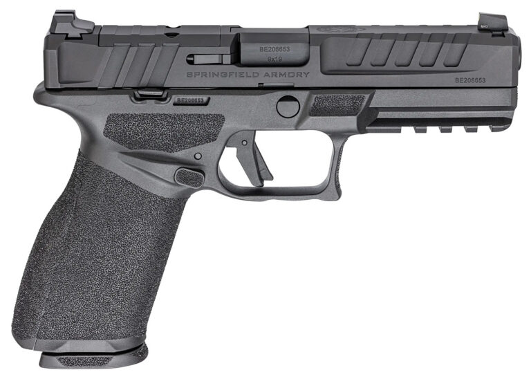 Springfield Armory EC9459BU Echelon Full Size 9mm Luger 20+1 4.50" Black Melonite Steel Barrel & Optic Ready/Serrated Steel Slide, Black Polymer Frame w/Picatinny Rail, Textured Grip, 2 Mags