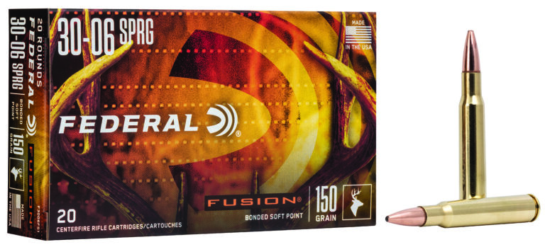 Federal F3006FS1 Fusion 30-06Springfield 150gr Bonded Soft Point 20 Per Box/10 Case