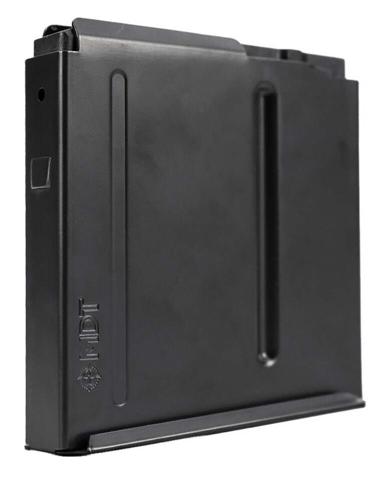 Mdt Sporting Goods Inc 105123BLK AICS Magazine 5rd Extended 300 PRC Long Action Magnum (CIP 3.80" L) Black Steel