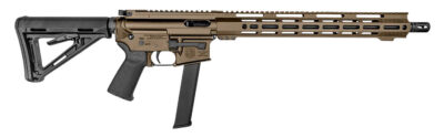 Diamondback DB1418P061 DB15  9mm Luger 32+1 16″, FDE Rec/M-Lok Handgaurd, Carbon Lower, Black Magpul CTR Stock/K2 Grip, Flash Hider