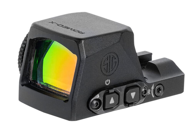 Sig Sauer Electro-Optics SORX1000 Romeo-X Pro Black Anodized 1 x 24 mm 2 MOA Red Dot/32 MOA Circle Multi Reticle