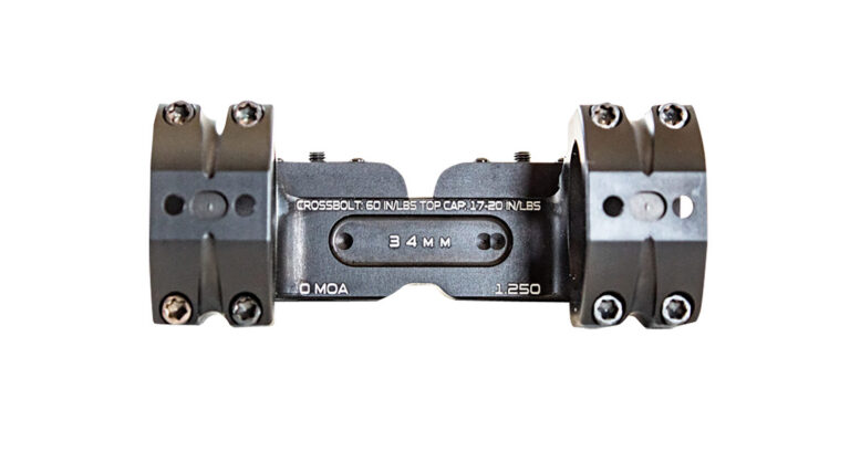 BOLT ACTION SCOPE MOUNTS 34MM 1.125'' 0 MOA SCOPE MOUNT