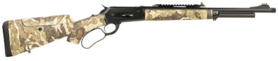 Taylors & Company 210317 Pedersoli 1886 Journey 45-70 Gov 5+1 19″ Black Cerakote Barrel, Black Cerakote Drilled & Tapped Receiver, Adj Cheekrest Camo Synthetic Stock