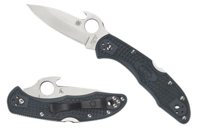 Sypderco Delica 4 Gray Lightweight Emerson Opener Plainedge
