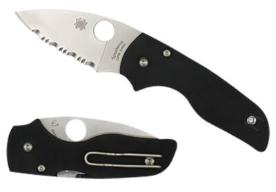 Spyderco C230GP Lil’ Native  2.42″ Folding Plain Satin CPM S30V SS Blade/Black Textured G10 Handle Includes Pocket Clip