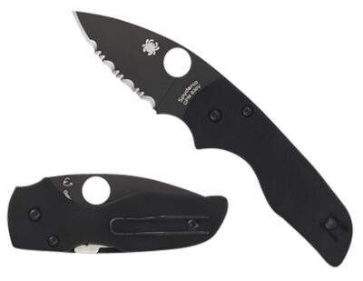 Spyderco C230GPBBK Lil’ Native  2.42″ Folding Plain Black DLC CPM S30V SS Blade/Black Textured G10 Handle Includes Pocket Clip