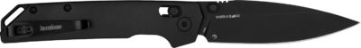 Kershaw 2038BLK Iridium  3.40″ Folding Spear Point Plain Satin/Stonewashed D2 Steel Blade/ Gray Anodized Aluminum Handle Includes Pocket Clip