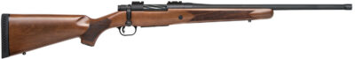 Mossberg 28176 Patriot  Full Size 400 Legend 4+1 20″ Matte Blued Threaded Barrel, Matte Blued Drilled & Tapped Stainless Steel Receiver, Fixed Walnut Stock, Right Hand