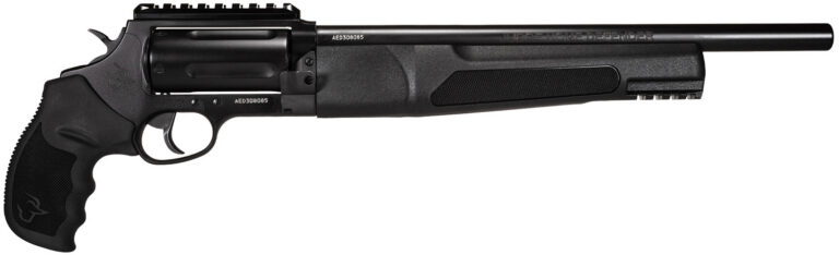 Taurus 2JHD441013MAG Judge Home Defender Medium Frame 45 Colt (LC)/410 Mag 5rd, 13" Matte Black Steel Barrel, Cylinder & Frame w/Picatinny Rail, Black Rubber Grip, Exposed Hammer