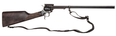 Heritage Mfg BR226B16-PIC Rough Rider Tactical Rancher Full Size 22 LR 6rd 16.12″ Black Alloy Steel Barrel, Black Oxide Aluminum Receiver, Black Walnut Fixed Stock, Right Hand