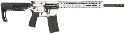 Black Rain Ordnance BROFUSIONWB Spec15 Fusion 5.56x45mm NATO 30+1 16″, White Battleworn, 12″ M-LOK, MFT EPG16 Grip/Minimalist Stock