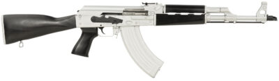 Zastava Arms Usa ZR7762CSB ZPAPM70  7.62x39mm 30+1 16.30″ Black Chrome Lined Steel Barrel, Silver Receiver, Black Polymer Handguard, Fixed Dark Walnut Synthetic Stock