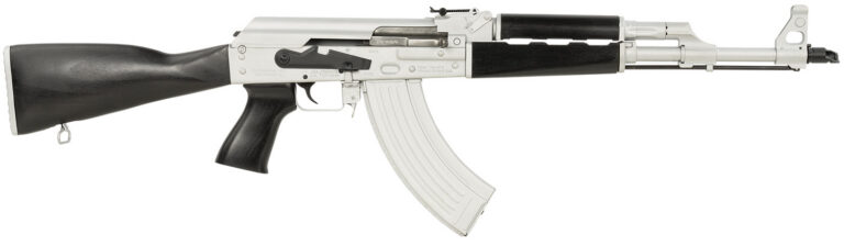 Zastava Arms Usa ZR7762CSB ZPAPM70 7.62x39mm 30+1 16.30" Black Chrome Lined Steel Barrel, Silver Receiver, Black Polymer Handguard, Fixed Dark Walnut Synthetic Stock