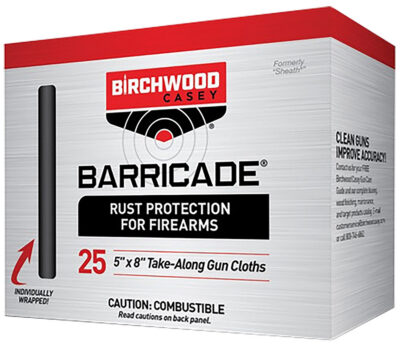 Birchwood Casey 33025 Barricade Take Alongs Foil Pack 5″ x 8″ Cloths 25 Per Box