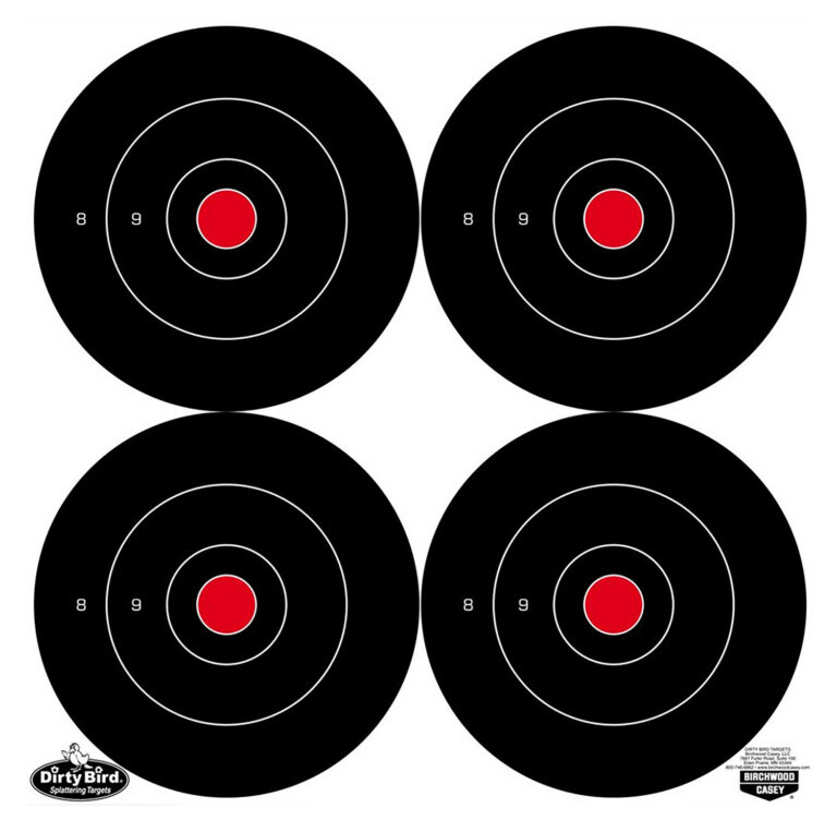 DIRTY BIRD 6" - 48 BULL'S-EYE TARGETS - 12-PK