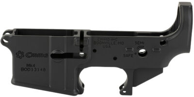 CMMG 55CA102AB Mk4 Lower Receiver Stripped, Armor Black Cerakote, Fits AR-15