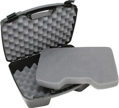 MTM Case-Gard 81140 Handgun Case  Black Polypropylene Holds 4 Handgun w/ up to 8″ Barrels & 6 Sub-Compacts w/ Magazines
