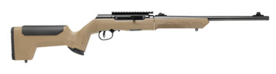 Savage Arms 47262 A22 Takedown Full Size 22 LR 10+1 18″ High Luster Button Rifled Barrel, High Luster Drilled & Tapped Carbon Steel Receiver, Flat Dark Earth Takedown Synthetic Stock, Right Hand