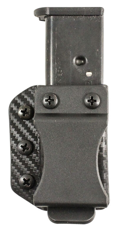 DeSantis Gunhide A100KJJJZ Persuader Mag Pouch  Double Stack IWB/OWB Black Kydex Belt Clip Ambidextrous