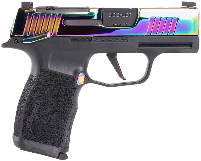 P365X 9MM LUGER OPTIC READY SEMI-AUTO HANDGUN P365X 9MM LUGER 3.1'' BBL (2)12RD MAGS STRIKER RAINBOW