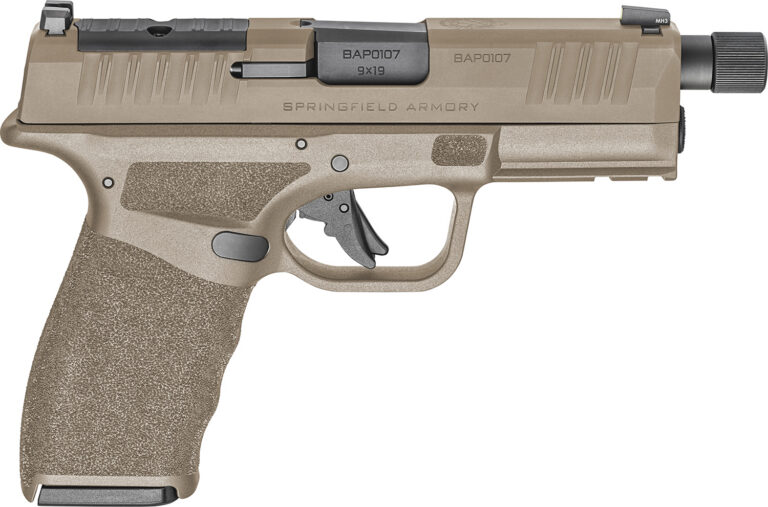 HELLCAT PRO OSP 9MM LUGER THREADED BARREL SEMI-AUTO HANDGUN HELLCAT PRO OSP 9MM LUGER 4.4'' BBL (2)10RD MAG FDE
