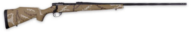 Weatherby VHH223RR6B Vanguard Outfitter 223 Rem 5+1 24″ Threaded/Spiral Fluted, Graphite Black Barrel/Rec, Tan with Brown & White Sponge Synthetic Stock, Accubrake Muzzle Brake, Adj. Trigger