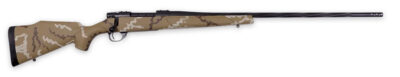 Weatherby VHH65PPR6B Vanguard Outfitter Full Size 6.5 PRC 3+1 24″ Black Cerakote #2 Contour Threaded Barrel & Drilled & Tapped Steel Receiver, Tan w/Brown & White Sponge Synthetic Stock