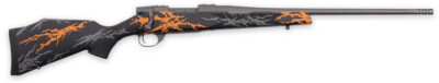 Weatherby VYH308NR2B Vanguard Compact Hunter 308 Win 5+1 20″, Tungsten Gray Barrel/Rec, Black w/Gray & Orange Sponge Accents Monte Carlo Stock, Accubrake Muzzle Brake