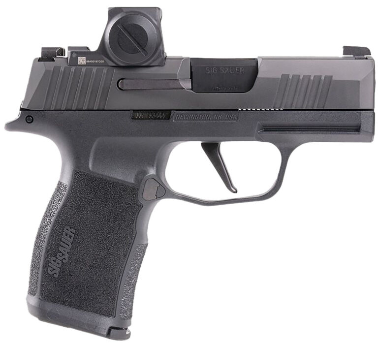 P365X 9MM LUGER SEMI-AUTO HANDGUN WITH ROMEO-X COMPACT P365X 9MM LUGER 3.1'' BBL (2)12RD MAGS BLK W/ROMEO-X COMPACT